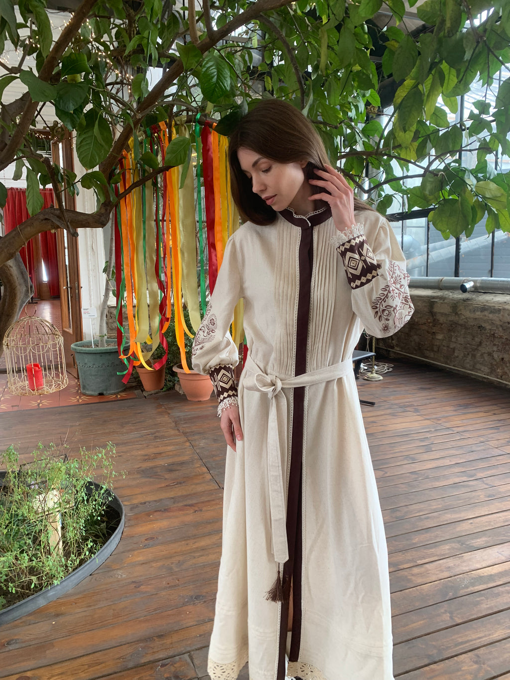 “Forest Song” Vyshyvanka Dress